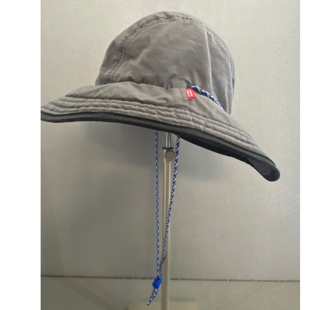 Stormy Kromer The Forager Hat Gray Ripstop Cotton Bucket Hat Strap USA Large